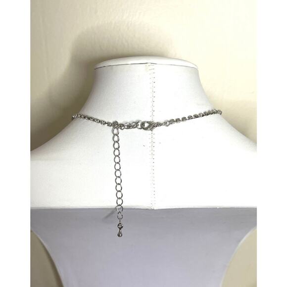 New Necklace Earrings Green Clear Rhinestone Fashion Jewelry Set  F024 - Picture 7 of 10